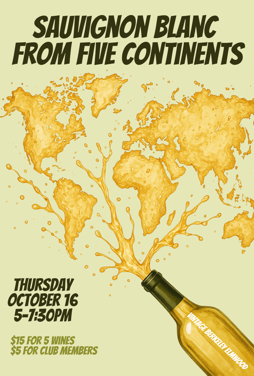 Sauvignon Blanc from Five Continents @ College Ave. Thursday, October 16th