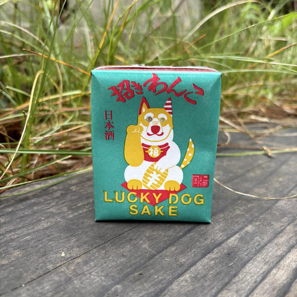 NV Lucky Dog Sake 180ml Tetra Box