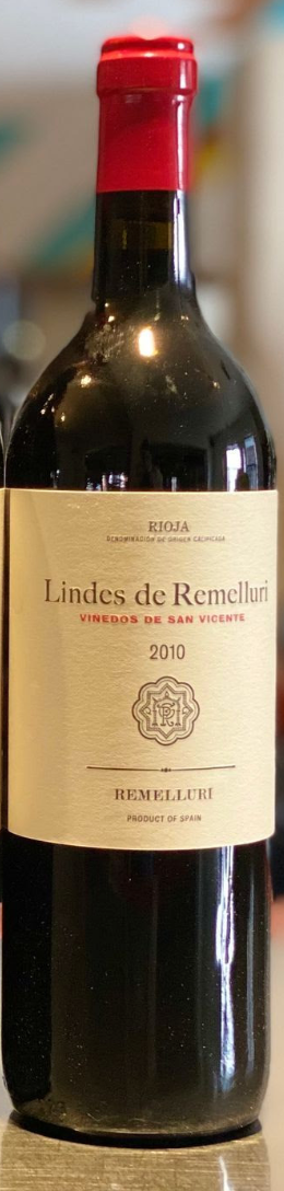 2010 Remelluri Rioja Lindes San Vincente